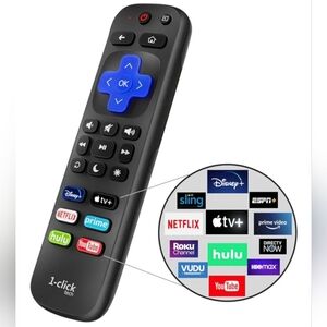 clicktech for Roku Remote 2-in-1 for Roku-TV and Roku Box